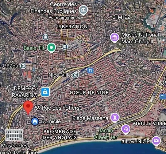 Nice-centre A 300m De La Promenade Des דירה *